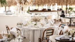 D Maris Bay — wedding ceremony setup on the resort grounds